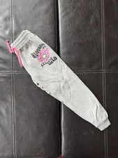 Justice Girls Gray Happiness State Of Mind Fleece Jogger Pants Sweatpants