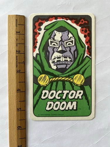 1978 Milton Bradley Marvel Comics Super Heroes Card Game Doctor Doom
