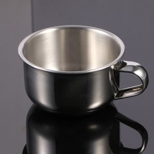 Shaving Bowl Stainless Steel Shaving Brush Mug Bowl Barber Beard Soap Cup
