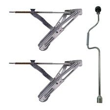 2er Set Wohnwagen / Caravan Ausdrehstütze 1000kg Kurbelstütze, Steckstütze, St .