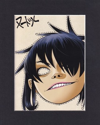 8X10'' Matted Print Picture Gorillaz Band: Murdoc, 2-D, Noodle, Russel