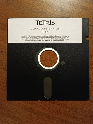 Tetris 1987 Elorg Original - C64 Disk Commodore 64/128 - RAR! Elorg/Infogrames