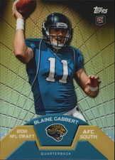 2011 Topps Rookie Refractors #TMB2 Blaine Gabbert Card RC. rookie card picture