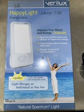 Verilux HappyLight Liberty 7,500 LUX Light Therapy Energy Lamp- Brand New