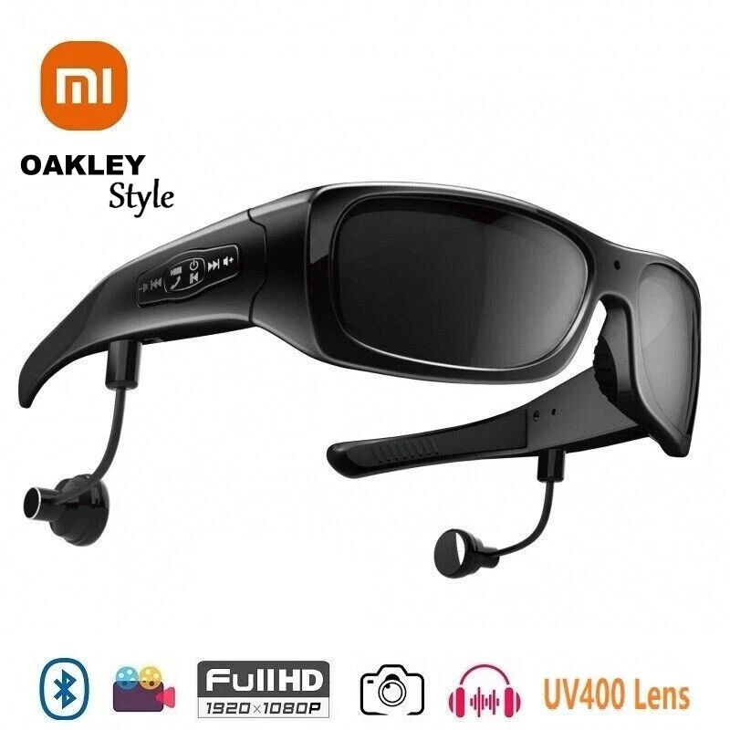 Xiaomi DVR Video Camera UV Sunglasses Bluetooth Music Phone Call Detable Earbuds - Picture 4 of 10