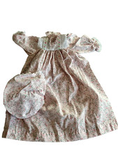 Vintage Pauline Bjonness Jacobsen Fashion Doll Floral Dress W/Hat