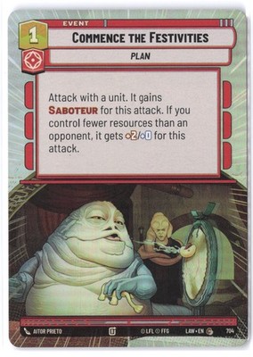 Commence the Festivities (Hyperspace Foil) 704 NM Foil A Lawless Time