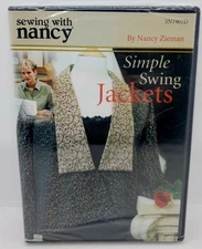 New! Sewing with Nancy "Simple Swing Jackets" DVD 2005 OOP Nancy Zieman Sealed!