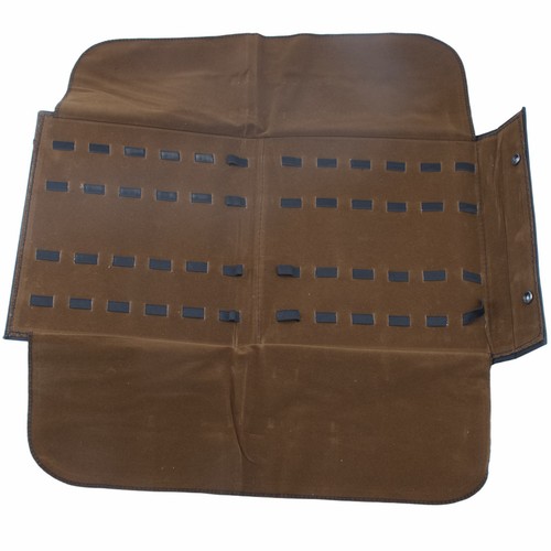 Knife Carrying Storage Case Pack Holds 24 Folding Knives Brown BROKEN STRAP