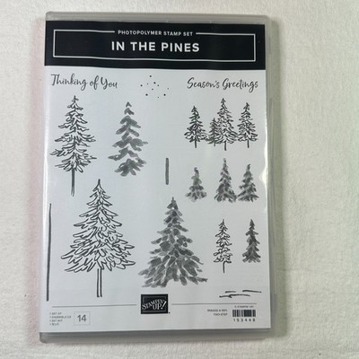 Stampin' Up! IN THE PINES Stamps & Pine Woods DIES Christmas Trees NEW