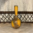 Royal Haeger Orange Peel Lava Orange Glaze Vase Vintage Pottery Excellent 7”