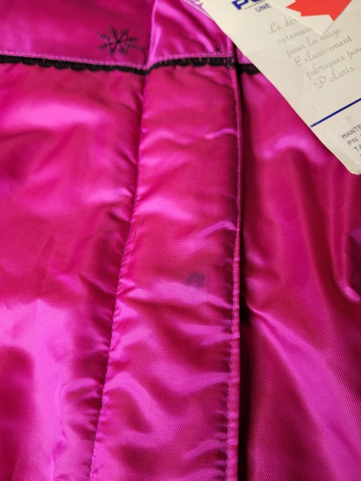 Vintage Polaris Jacket Womens Large Pink Satin Lace Touring NWT *Faded* - Image 4 of 4