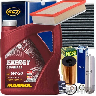 INSPEKTIONSPAKET passend für BMW 1er F20 21 3er F30 F34 F31 +MANNOL 5W30 MOTORÖL