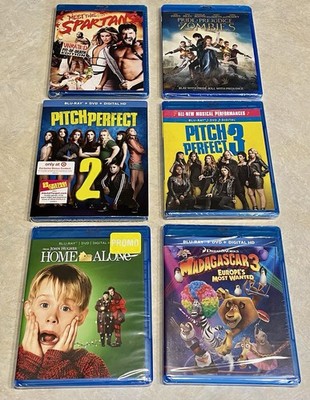 Six Mixed Genre Blu Ray Movie Lot  New Home Alone, Pitch Perfect 2 & 3, Etc