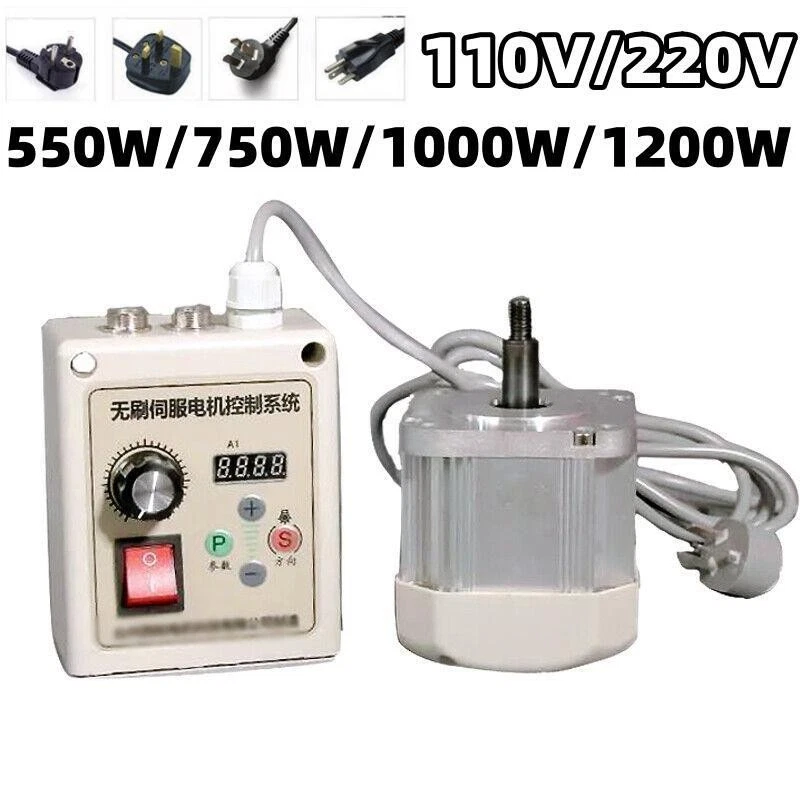 Permanent Face Mount Magnet Servo Motor Controller 550W-1.2KW Driver Woodworking - Image 2 of 4