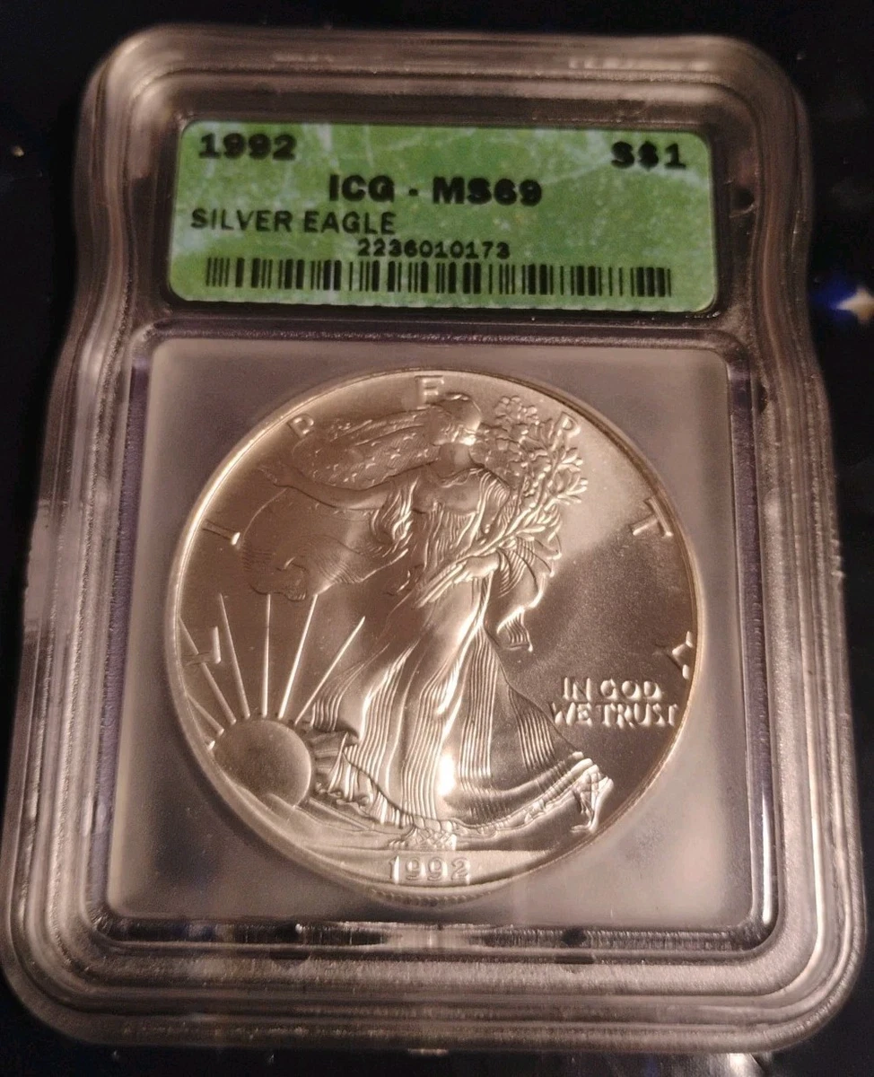 ICG 1992 Grade MS 69 Silver Bullion Coins for sale | eBay
