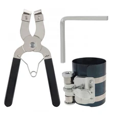 Piston Ring Compressor Tool with Piston Installer Plier Wrench Tool 2-1/8" to 7"