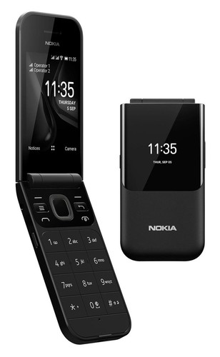 Nokia 2720 Flip TA-1170 DS Black 2G Camera Buttons Flip Mobile Phone Outdoor Display NEW