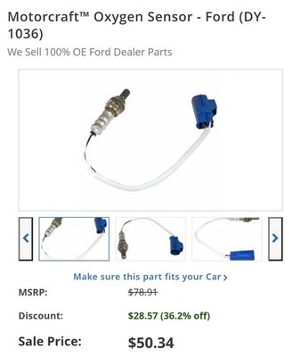 Genuine Motorcraft Oxygen Sensor  DY-1036