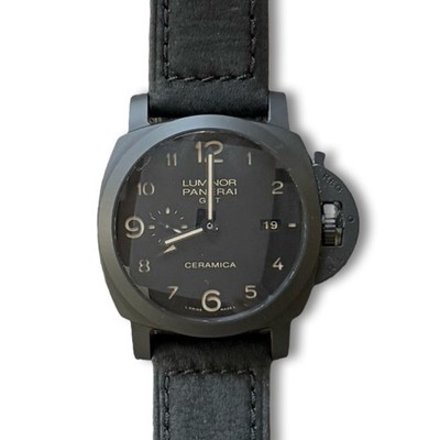 Panerai Luminor Men's Black Watch with Ceramic Bracelet - PAM00441