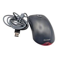 Microsoft Wheel Mouse Optical USB and PS2 Compatible X802382-018 Black