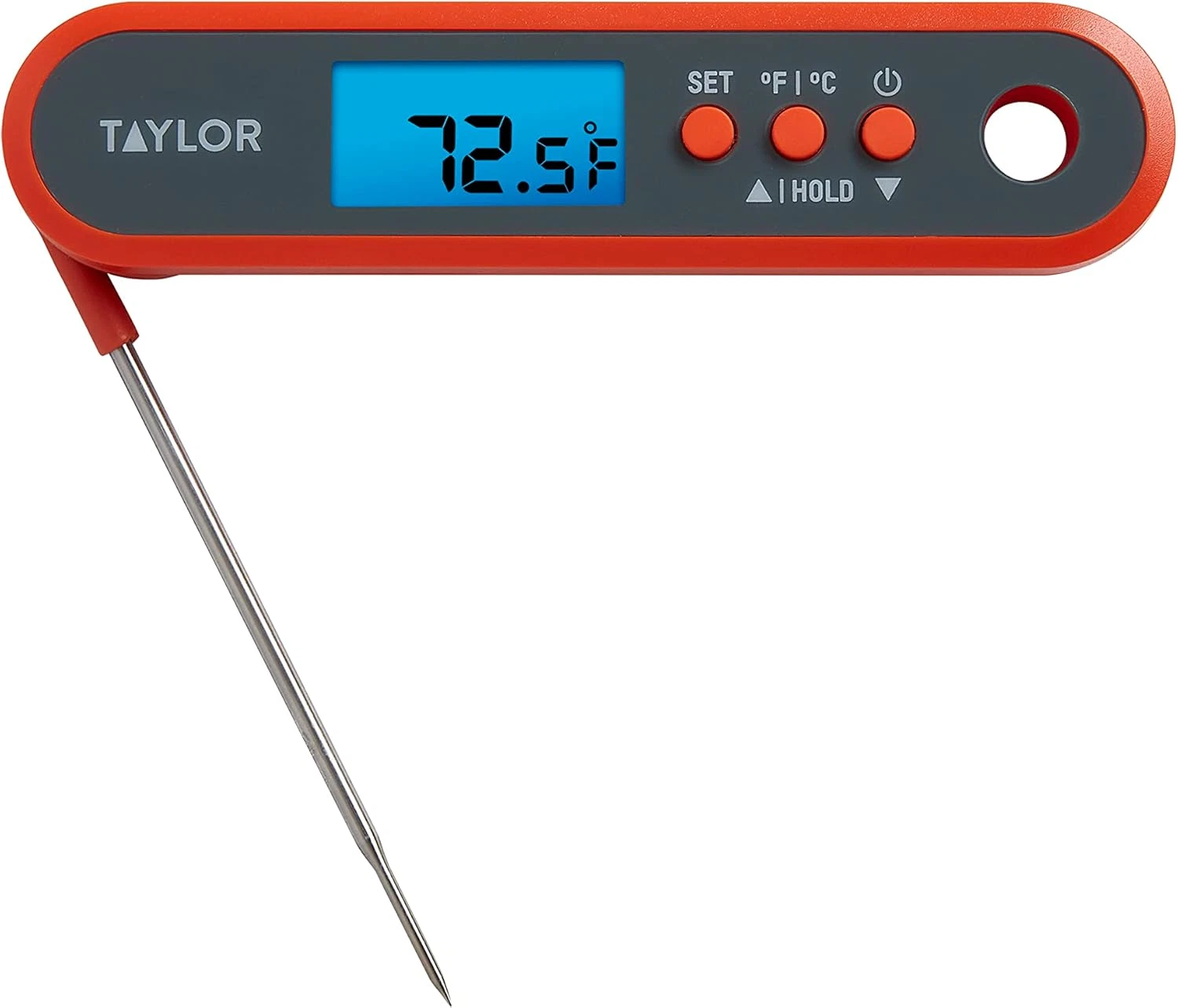 Taylor Digital Waterproof Meat Thermometer for GLP-1 High Protein Meal Prep – Fo
