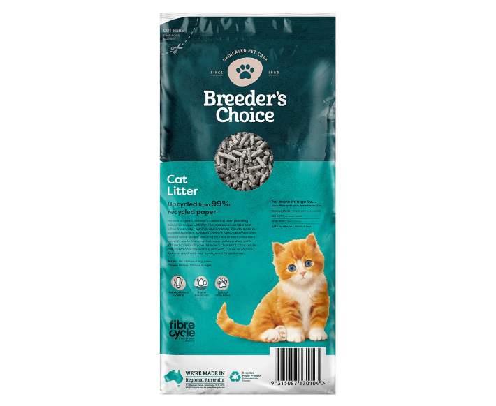 2 x Breeders Choice Cat Litter 30L, Sustainable Cat Care, Healthy cat