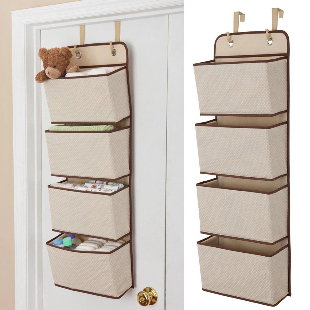 Mesh Over Door Storage Organizer Hanging Closet Shelf Bag Shelves Toys  Children