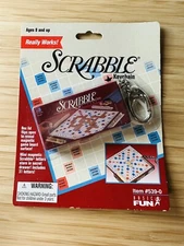 Vtg 1999 Scrabble by Hasbro/Basic Fun Mini Miniature Airplaine Keychain