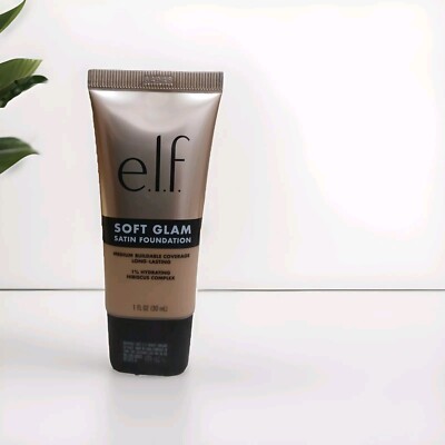e.l.f. Soft Glam Foundation Medium Coverage, Long-Lasting 31 Medium Neutral 1.oz