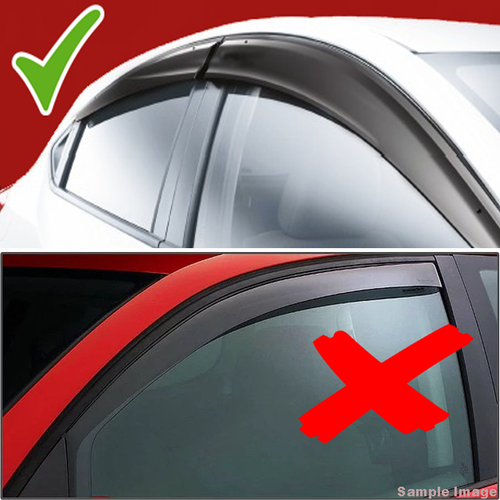 Deflectores de humo para viento lluvia sol delanteros para Citroen Nemo 2008 en 3/5 puertas 2X - Imagen 5 de 12