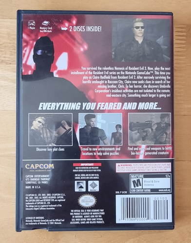 Resident Evil Code Veronica X for GameCube - NTSC version - CiB - Picture 3 of 6
