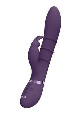 Vive Kura Rechargeable Silicone Triple Motor Up and Down Vibrating Triple Ring R