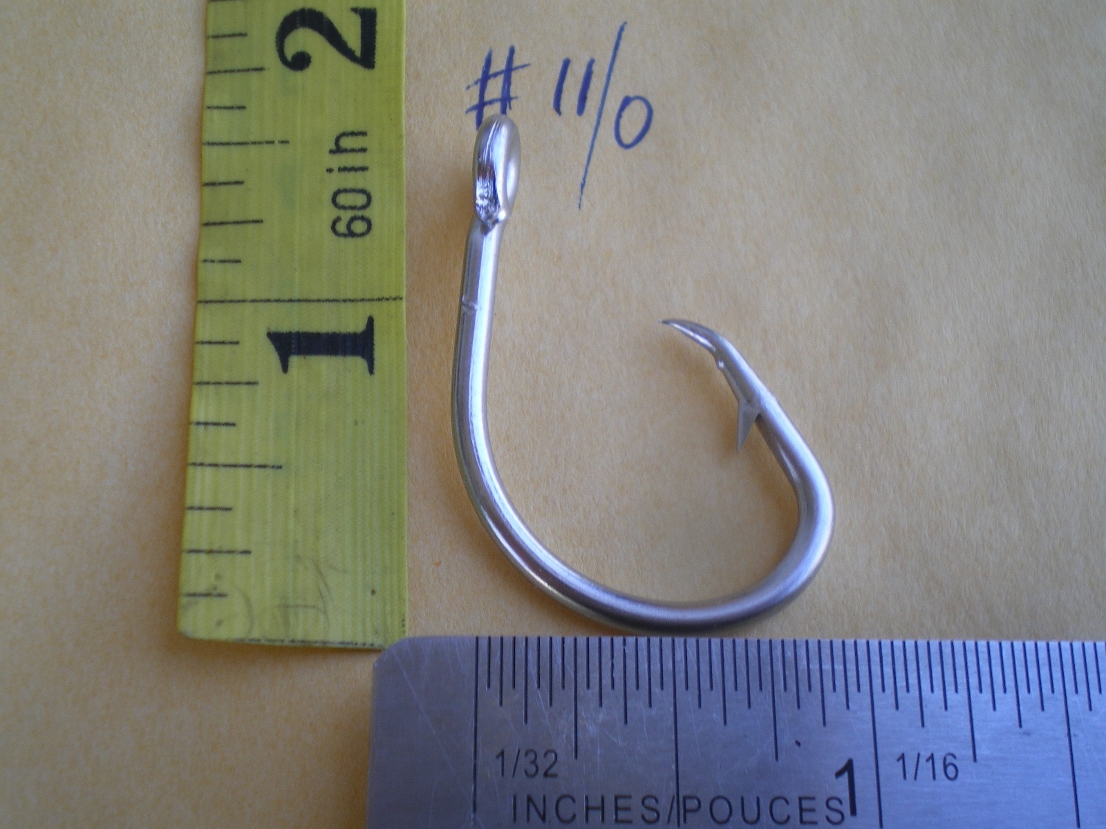 60 Ami Da Pesca In Acciaio Inox Per Tonno E Big Game: Misure 11/0 E 12/0