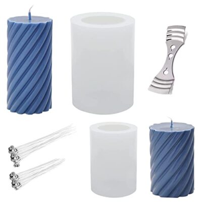 Stampi Per Candele In Silicone - 2 Pezzi, Forme Fiore E Luna, Per Fai Da Te - Foto 14