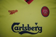 Maillot Liverpool Vintage 96-97 – John Barnes, Taille 42/44, Couleur Ivoire