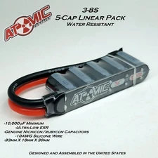 ATOMIC Linear RC Cap Pack /ESC Pack / 3-8S / 10,000uF Minimum / 35V / USA