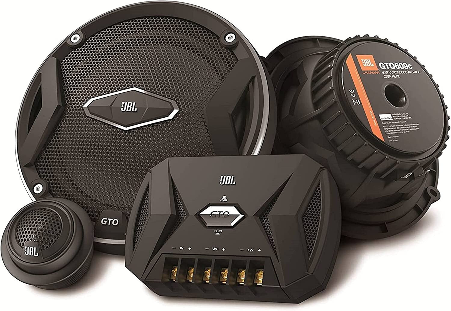 NEW GTO609C Premium 6.5-Inch Component Speaker Hign Quality CAR Speakers System