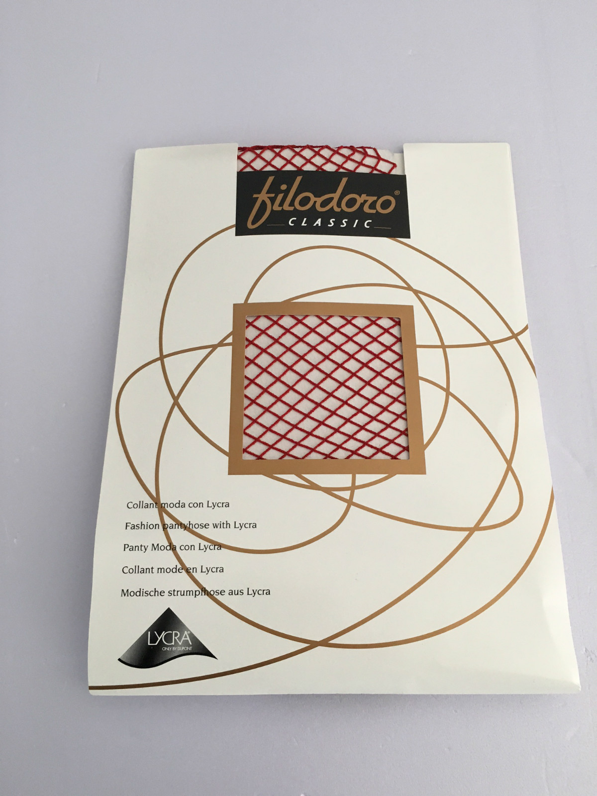 FILODORO collant macrorete rosso 88% полиамид, 12% эластан СДЕЛАНО В ИТАЛИИ