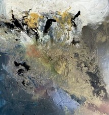 Neues zeitgenössisches ABSTRAKTES Acryl Gemälde auf 90 x 90 cm Leinwand von dianeplantart