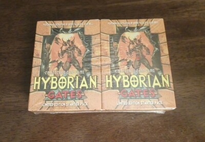 hyborian gates rare cards Hyborian Gates Collectible Card Game Limited Edition Starter Packs Vintage  Rare