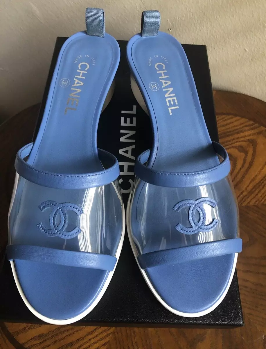 Mules chanel pvc sales