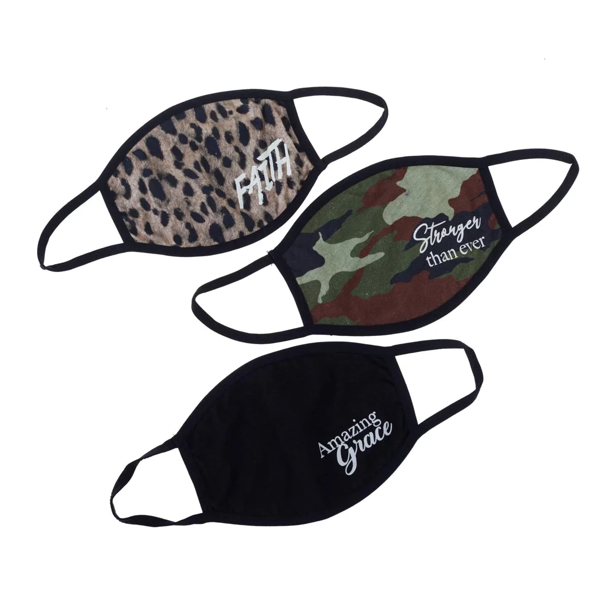 Good Work(s) "Stronger Than Ever" Reusable Cloth Face Coverings 3-pc 724754-J