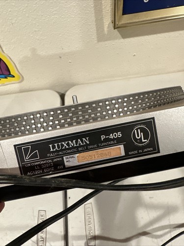 Parts For RARE Vintage LUXMAN Belt Drive Turntable Model P-405 Japan PARTS ONLY - Picture 11 of 12