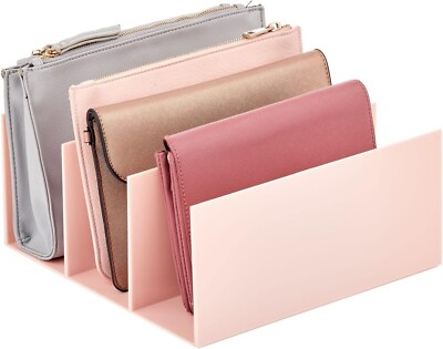 mDesign Clutch Bag Organizer - Praktische Handtaschenaufbewahrung mit 3 Fächern für Clutch
