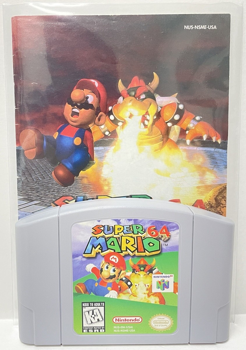 Super Mario 64 Nintendo 64 N64 Original Game with Manual | 1996