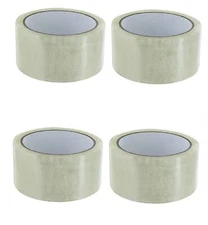 4 Rolls Packing Tape 2" x 55 yards Clear Shipping Box Sealing Tape