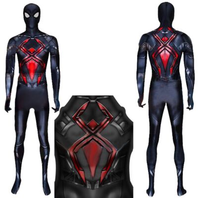Dark Spider-man Cosplay Jumpsuit Bodysuit Halloween Men Stage Costume Adult Kids