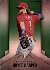2020 Panini Titanium Green #3 Bryce Harper - NM-MT