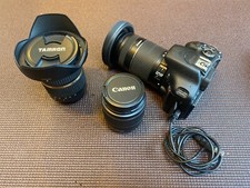 CANON DSLR EOS Rebel T2i USED 3 Lenses Stereo Mic Tool Clean Kit